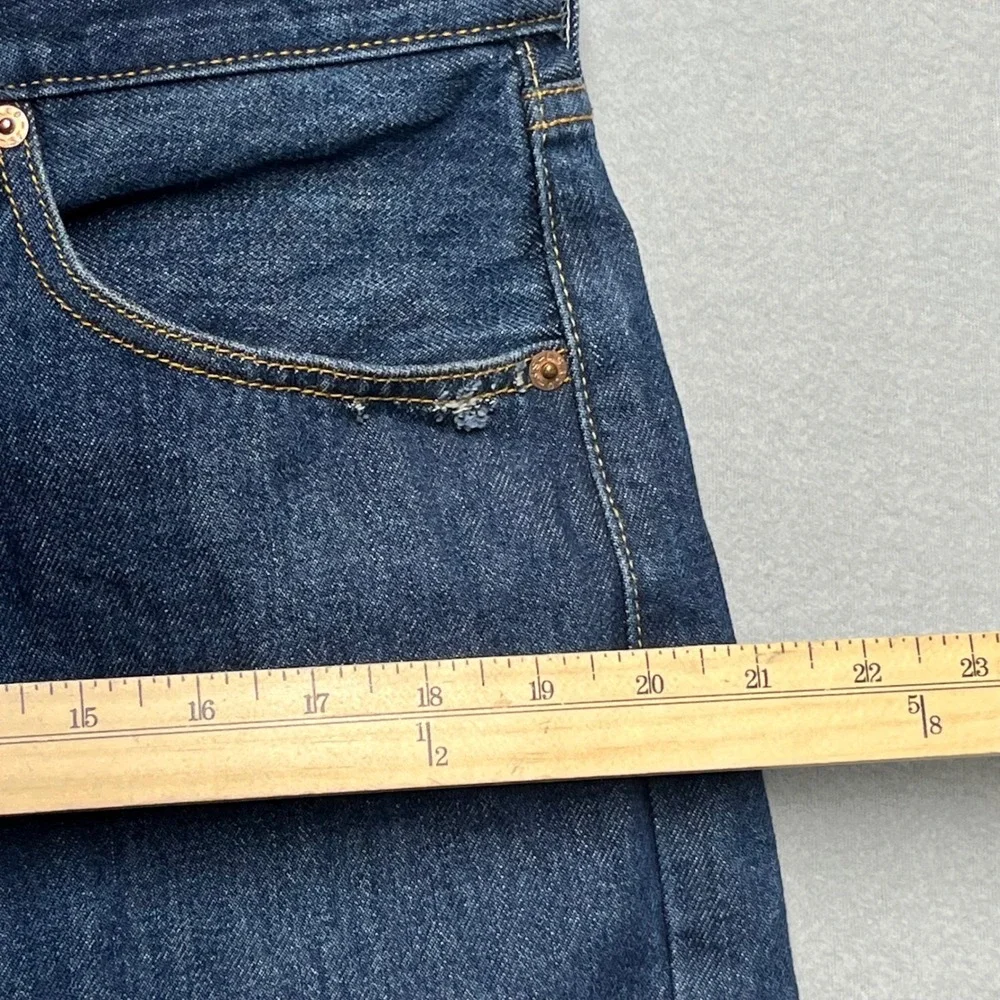 VTG Levi's 501 Raw‎ Denim Look Jeans Mens 38x34 fit(34x32) Dark Wash Rigid Y2K
